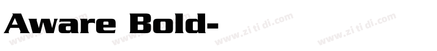 Aware Bold字体转换